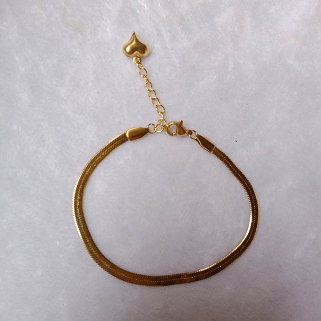 Heart Snake Chain Bracelet